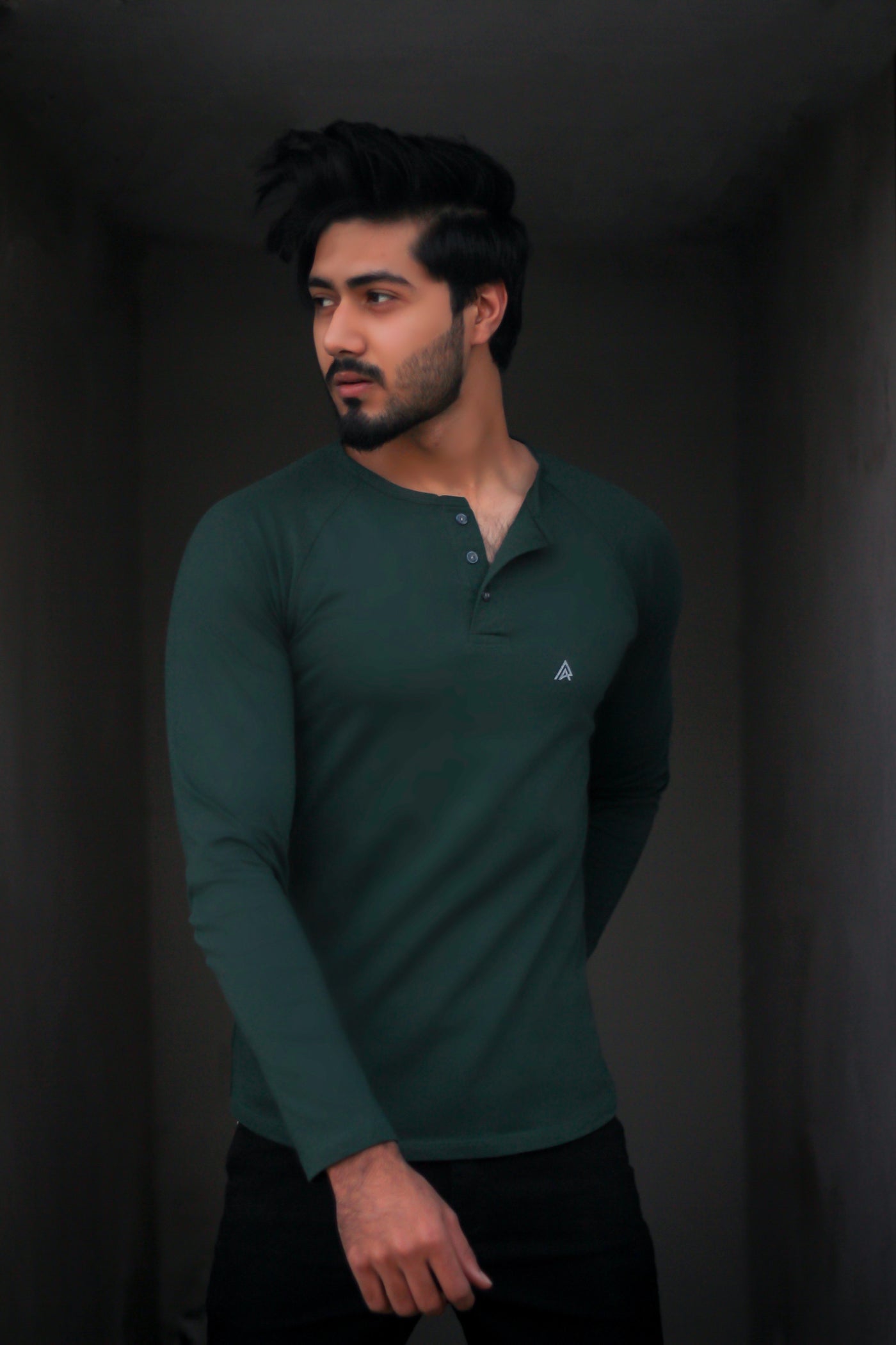 The Forest Green Henley