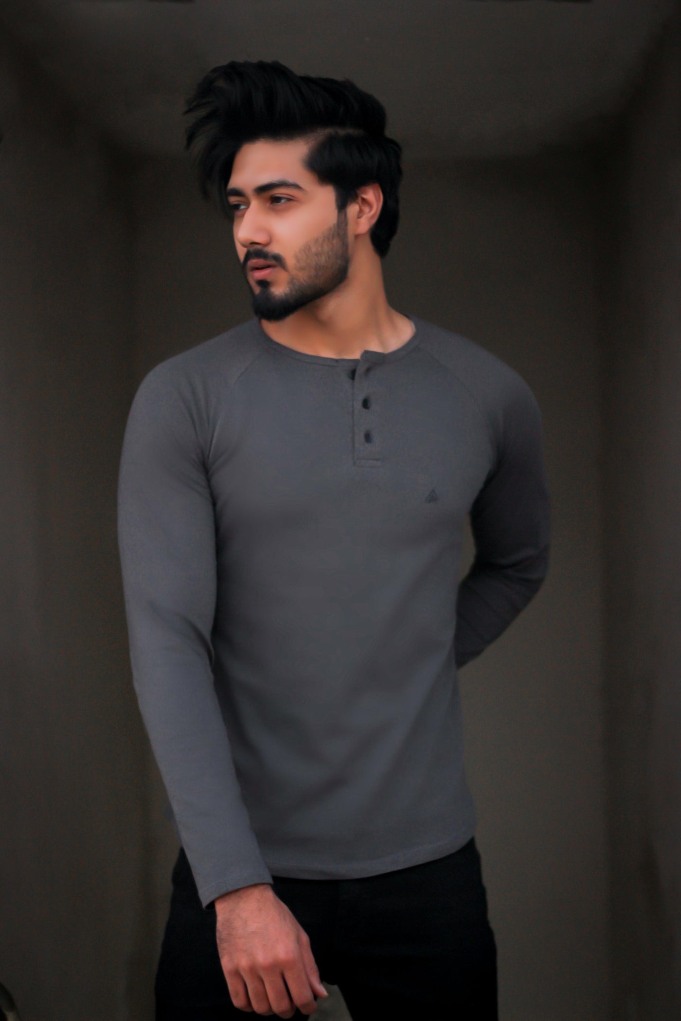 The Charcoal Henley